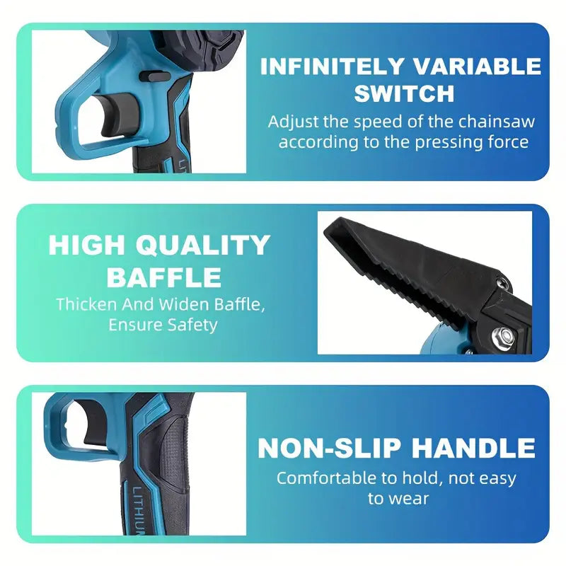 Australia Shop™ Cordless Mini Chainsaw – Compact Cutting Power Anywhere
