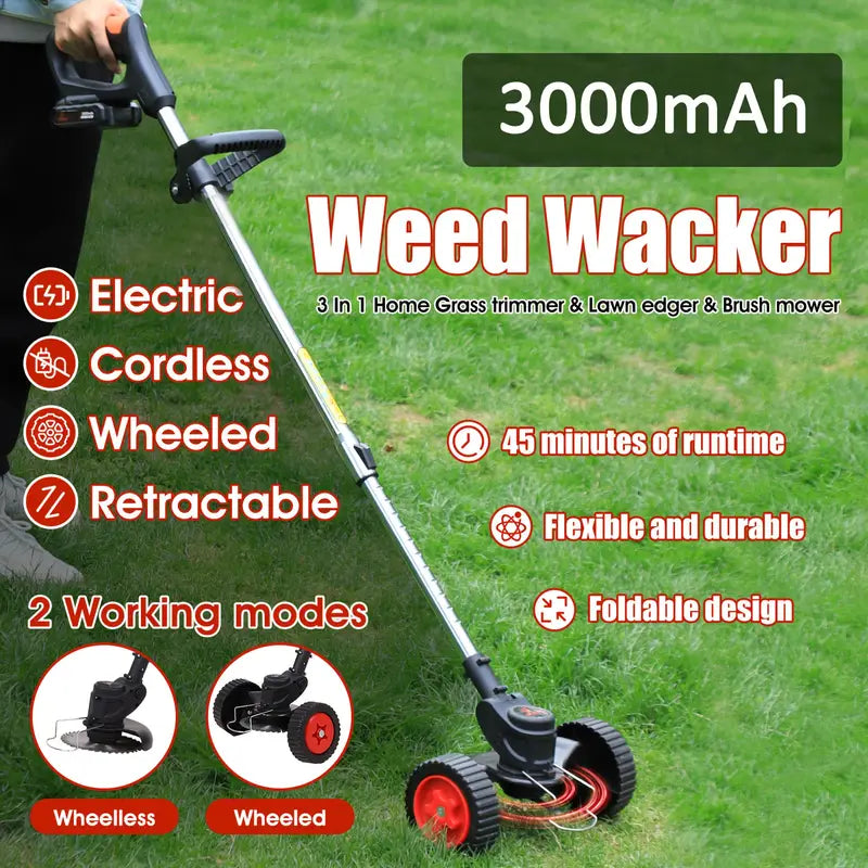 Australia Shop™ Cordless Grass Trimmer – Lightweight & Adjustable for Effortless Lawn Care