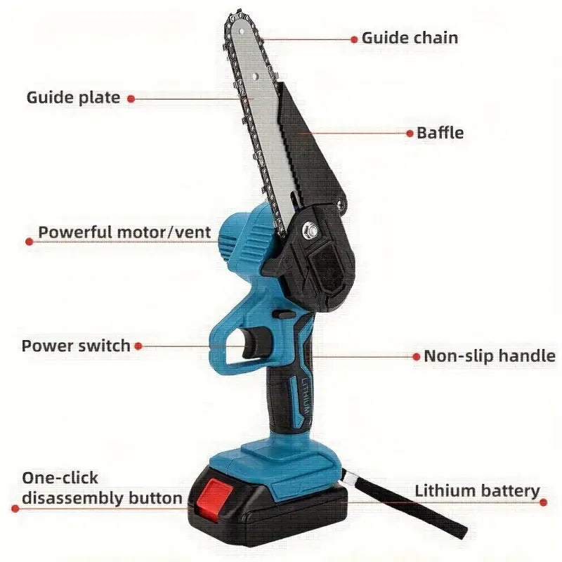 Australia Shop™ Cordless Mini Chainsaw – Compact Cutting Power Anywhere